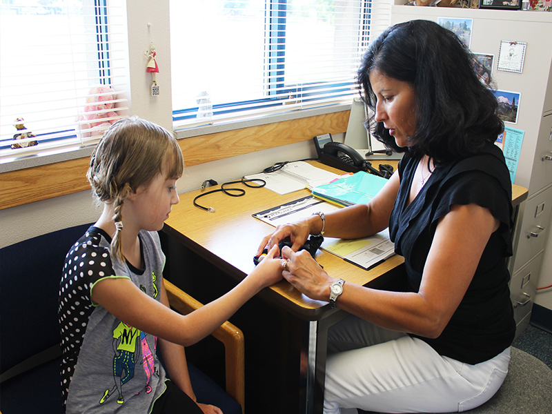 Nurse and student