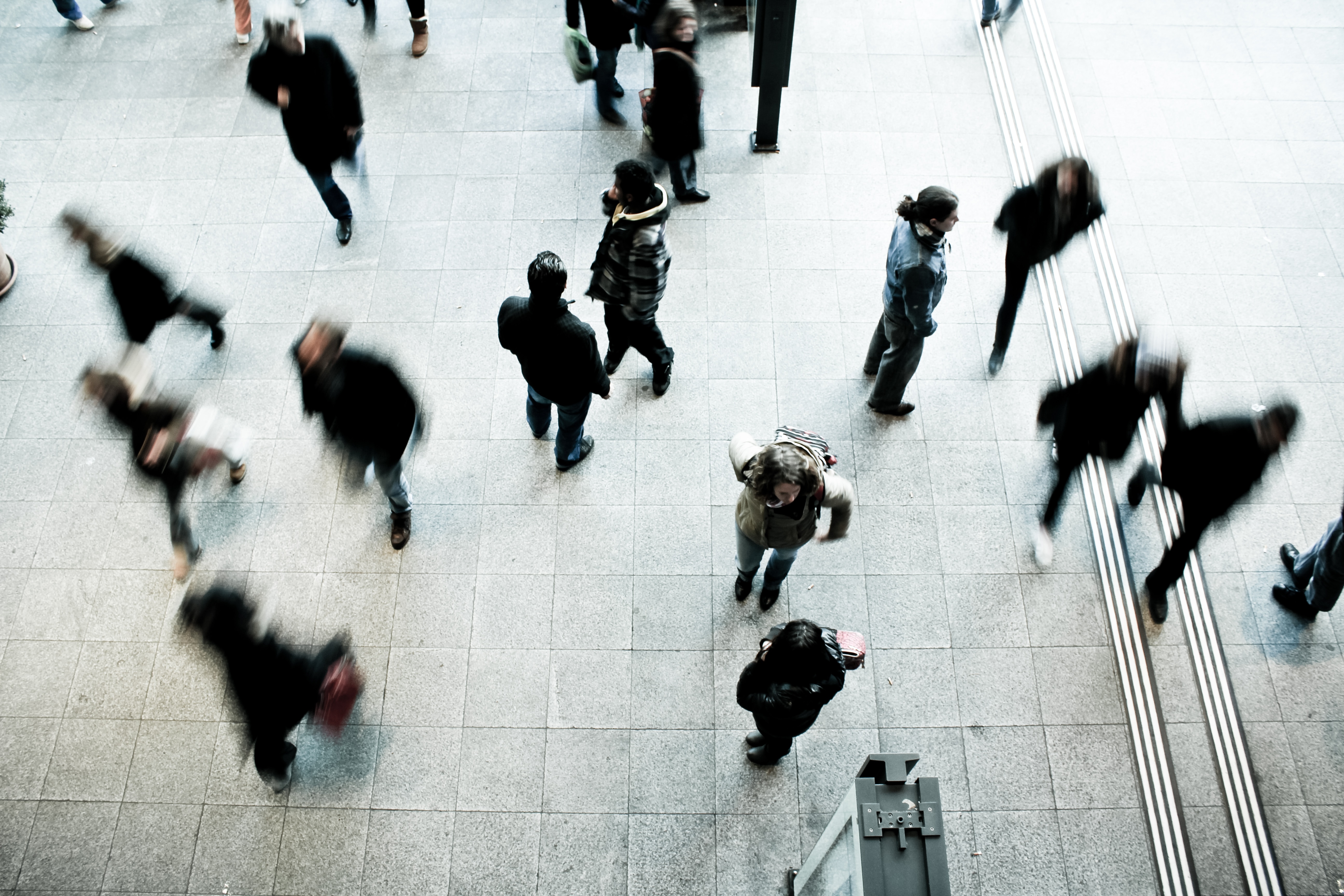 People walking